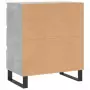 Credenza Grigio Cemento 60x35x70 cm in Legno Multistrato