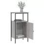 Comodini 2pz Grigio Sonoma 41x31x80 cm in Legno Multistrato