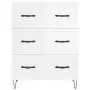 Credenza 69,5x34x90 cm in Legno Multistrato Bianco Lucido