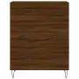 Credenza Rovere Marrone 69,5x34x90 cm in Legno Multistrato