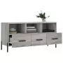 Mobile TV Grigio Sonoma 102x36x50 cm in Legno Multistrato