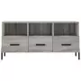 Mobile TV Grigio Sonoma 102x36x50 cm in Legno Multistrato