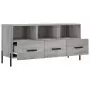 Mobile TV Grigio Sonoma 102x36x50 cm in Legno Multistrato