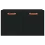 Mobile a Parete Nero 60x36,5x35 cm in Legno Multistrato