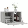 Mobile a Parete Grigio Sonoma 60x36,5x35cm in Legno Multistrato