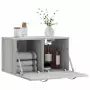 Mobile a Parete Grigio Sonoma 60x36,5x35cm in Legno Multistrato