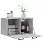 Mobile a Parete Grigio Cemento 60x36,5x35 cm Legno Multistrato