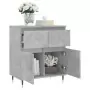 Credenza Grigio Cemento 60x35x70 cm in Legno Multistrato