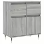 Credenza Grigio Sonoma 60x35x70 cm in Legno Multistrato