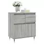 Credenza Grigio Sonoma 60x35x70 cm in Legno Multistrato