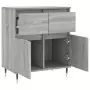 Credenza Grigio Sonoma 60x35x70 cm in Legno Multistrato