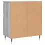 Credenza Grigio Sonoma 60x35x70 cm in Legno Multistrato