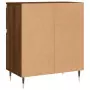 Credenza Rovere Marrone 60x35x70 cm in Legno Multistrato