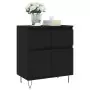 Credenza Nero 60x35x70 cm in Legno Multistrato