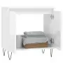 Armadietto Bagno Bianco Lucido 58x33x60cm in Legno Multistrato