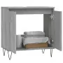 Mobile da Bagno Grigio Sonoma 58x33x60 cm in Legno Multistrato