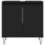 Mobile da Bagno Nero 58x33x60 cm in Legno Multistrato