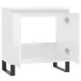 Armadietto Bagno Bianco Lucido 58x33x60cm in Legno Multistrato