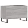 Mobile Porta Dischi Grigio Sonoma 74,5x38x48 Legno Multistrato