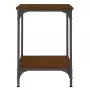 Tavolino da Salotto Rovere Marrone 40x40x55cm Legno Multistrato