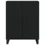 Credenza Nera 69,5x34x90 cm in Legno Multistrato