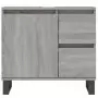 Armadietto Bagno Grigio Sonoma 65x33x60 cm in Legno Multistrato