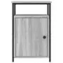 Comodini 2 pz Grigio Sonoma 40x42x60 cm in Legno Multistrato