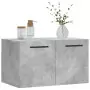 Mobile a Parete Grigio Cemento 60x36,5x35 cm Legno Multistrato