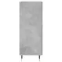 Credenza Grigio Cemento 69,5x34x90 cm in Legno Multistrato