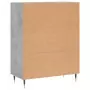 Credenza Grigio Cemento 69,5x34x90 cm in Legno Multistrato