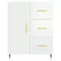 Credenza 69,5x34x90 cm in Legno Multistrato Bianco Lucido