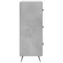 Credenza Grigio Cemento 34,5x34x90 cm in Legno Multistrato