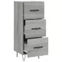 Credenza Grigio Sonoma 34,5x34x90 cm in Legno Multistrato