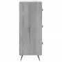 Credenza Grigio Sonoma 34,5x34x90 cm in Legno Multistrato