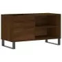 Mobile Porta Dischi Rovere Marrone 85x38x48cm Legno Multistrato