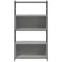 Libreria Grigio Sonoma 80x30x145,5 cm Legno Multistrato e Ferro