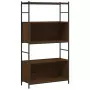 Libreria Rovere Marrone 80x30x145,5cm Legno Multistrato e Ferro