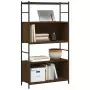 Libreria Rovere Marrone 80x30x145,5cm Legno Multistrato e Ferro