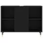 Mobile da Bagno Nero 80x33x60 cm in Legno Multistrato