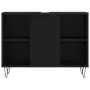 Mobile da Bagno Nero 80x33x60 cm in Legno Multistrato