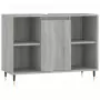 Mobile da Bagno Grigio Sonoma 80x33x60 cm in Legno Multistrato