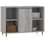 Mobile da Bagno Grigio Sonoma 80x33x60 cm in Legno Multistrato