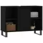 Mobile da Bagno Nero 80x33x60 cm in Legno Multistrato