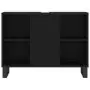 Mobile da Bagno Nero 80x33x60 cm in Legno Multistrato