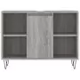 Mobile da Bagno Grigio Sonoma 80x33x60 cm in Legno Multistrato