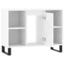 Mobile da Bagno Bianco 80x33x60 cm in Legno Multistrato