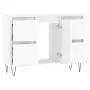 Mobile da Bagno Bianco 80x33x60 cm in Legno Multistrato