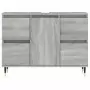 Mobile da Bagno Grigio Sonoma 80x33x60 cm in Legno Multistrato