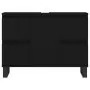 Mobile da Bagno Nero 80x33x60 cm in Legno Multistrato