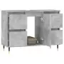 Armadietto da Bagno Grigio Cemento 80x33x60cm Legno Multistrato